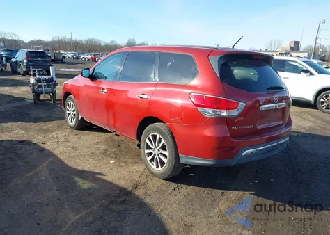 2013 Nissan Pathfinder S z USA, uszkodzony, nr VIN 5N1AR2MM1DC669624